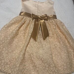 Elegant Gold Lace Kids Dress Katie M Sz 4T